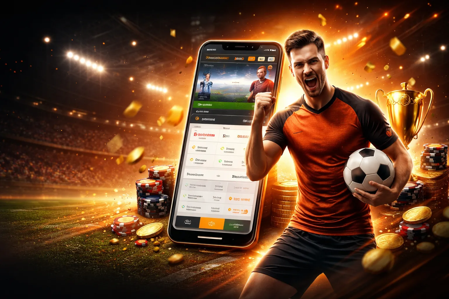 Hình ảnh nền cá cược thể thao và casino
